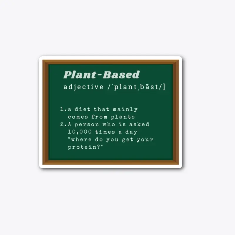 Plant-based chalkboard definition